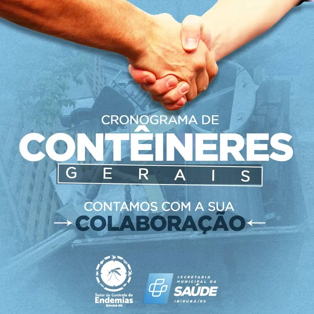 RODADA 08/2023 de distribuição de contêineres públicos para eliminação de materiais que acumulam água! ✅