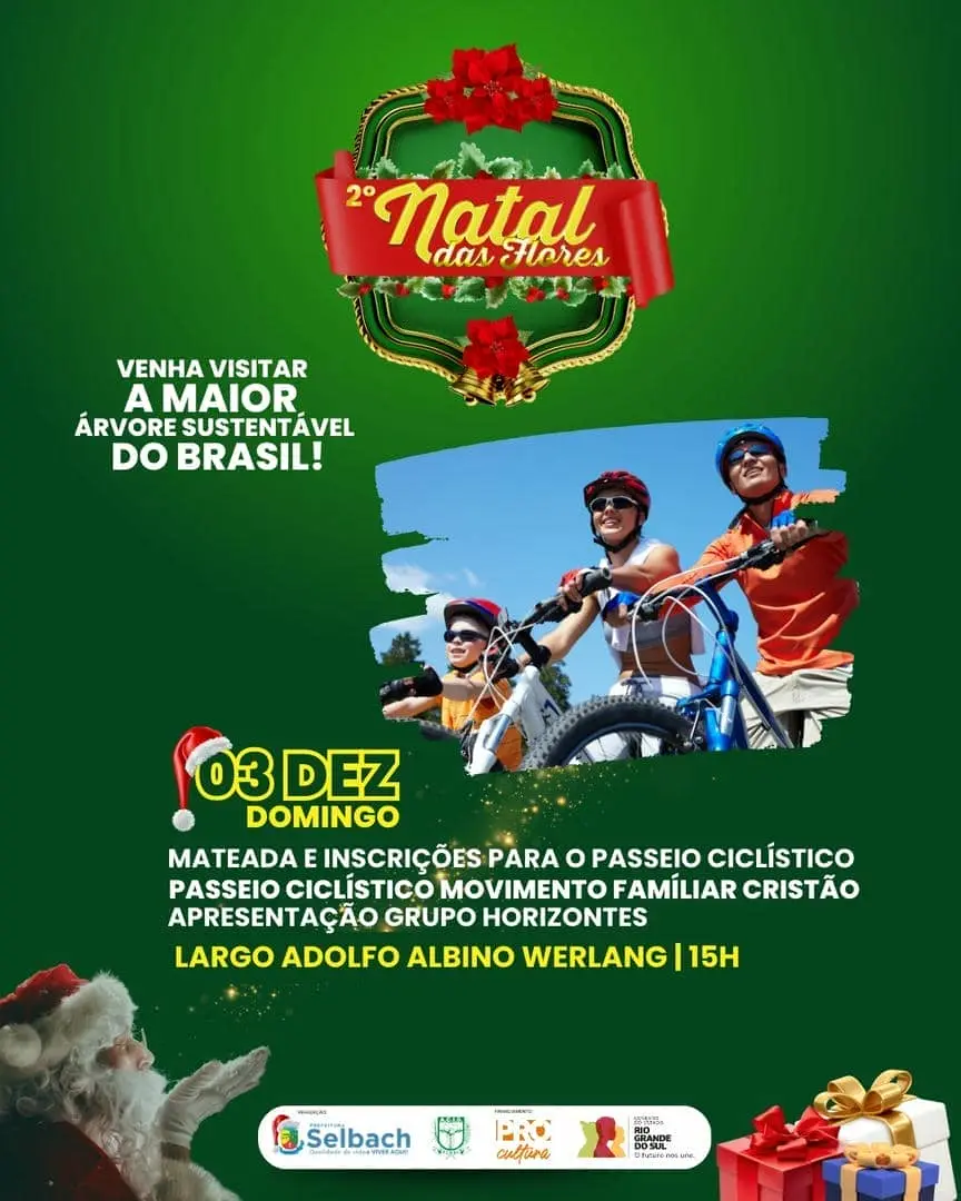 Selbach se Prepara para o 2º Natal das Flores: Maior Árvore Sustentável do Brasil e Programação Cultural Agitam o Evento
