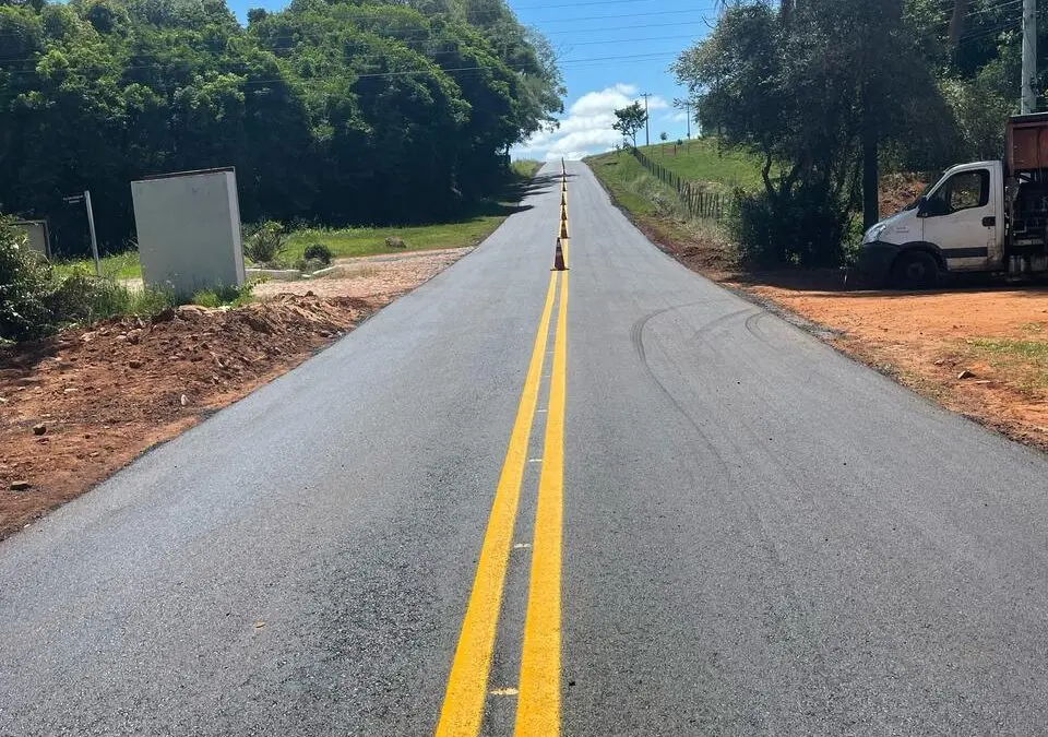 Trecho de 655 metros de asfalto é concluído entre Quinze de Novembro e Sede Aurora