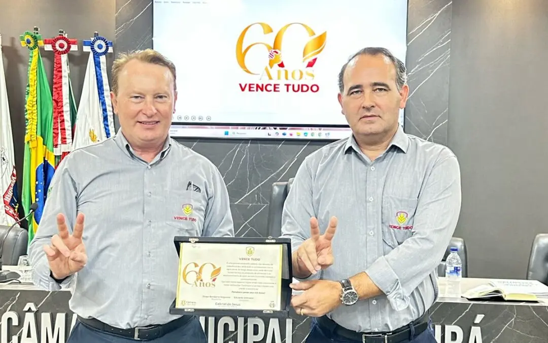 Vence Tudo recebe homenagem da Câmara Municipal de Vereadores de Ibirubá pelos 60 anos de história