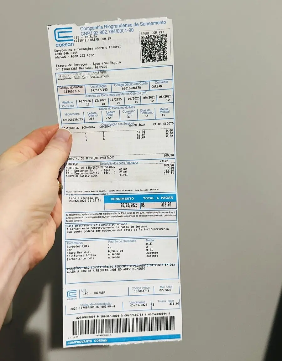 Corsan altera datas de leitura e faturas podem abranger período maior no RS