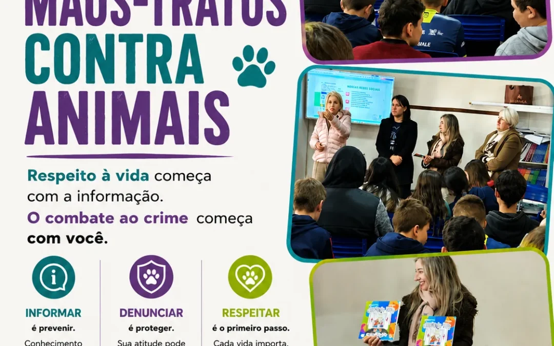 ONG Mi Au Juda realiza palestra sobre combate aos maus-tratos contra animais na Escola Rincão Seco