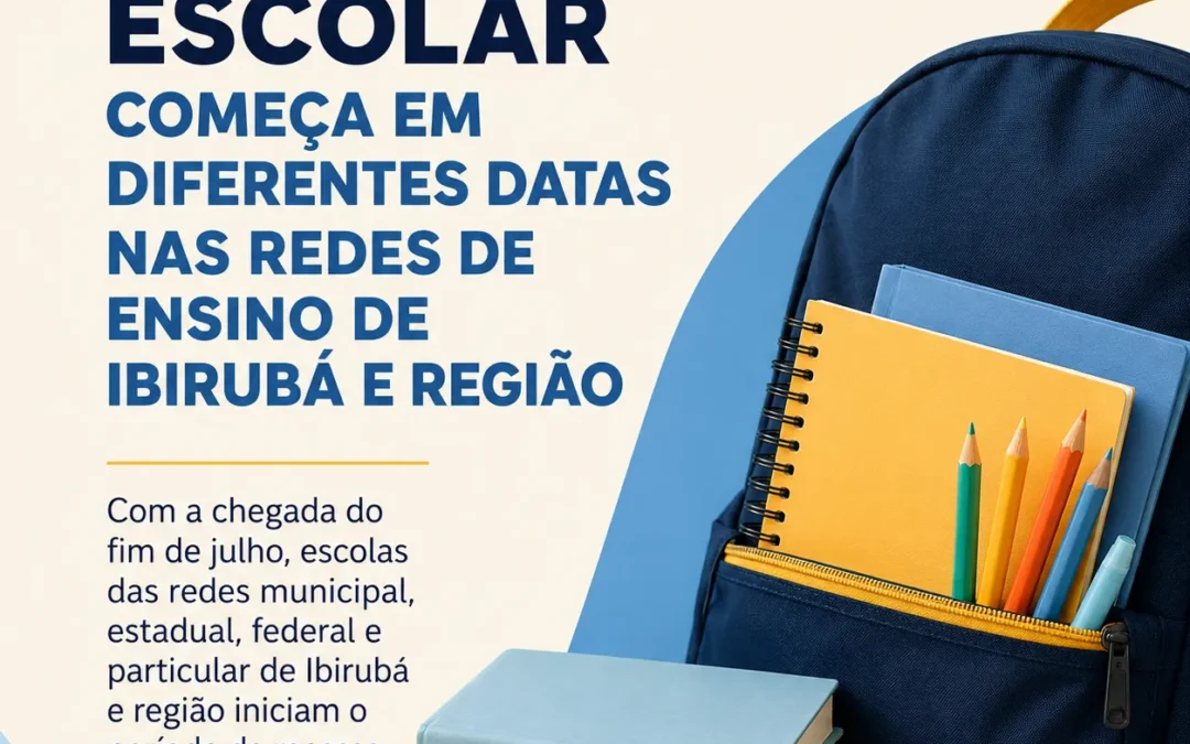 Recesso escolar começa em diferentes datas nas redes de ensino de Ibirubá e região
