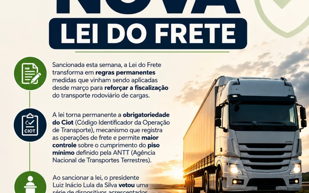 Entenda o que muda com a nova Lei do Frete