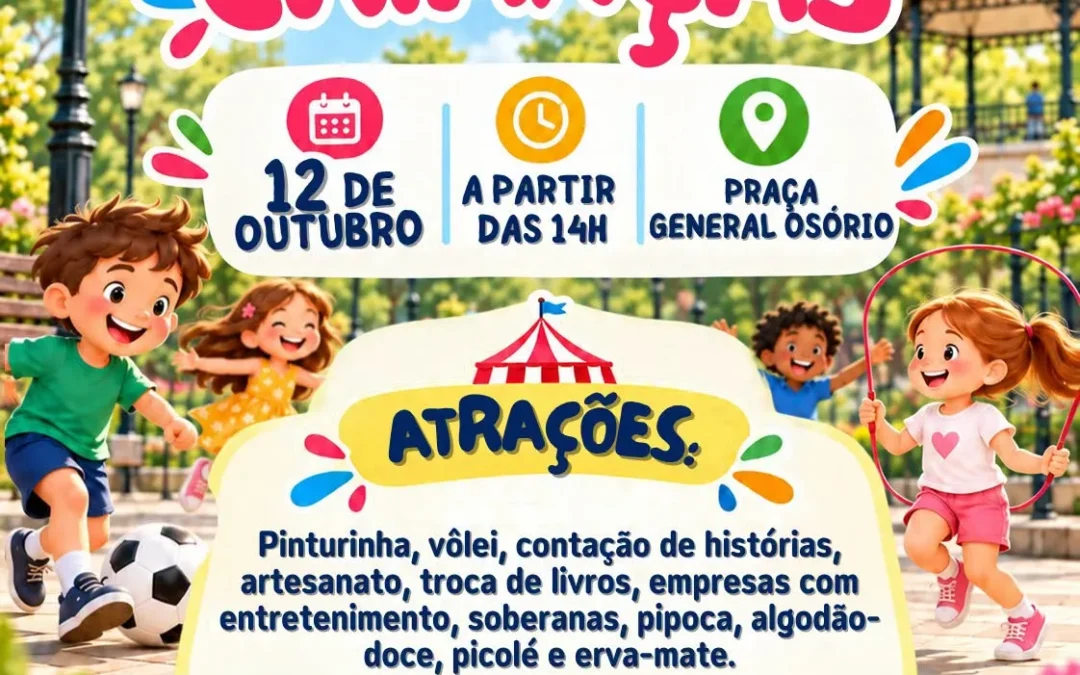 Ibirubá terá programação especial de Dia das Crianças na Praça General Osório
