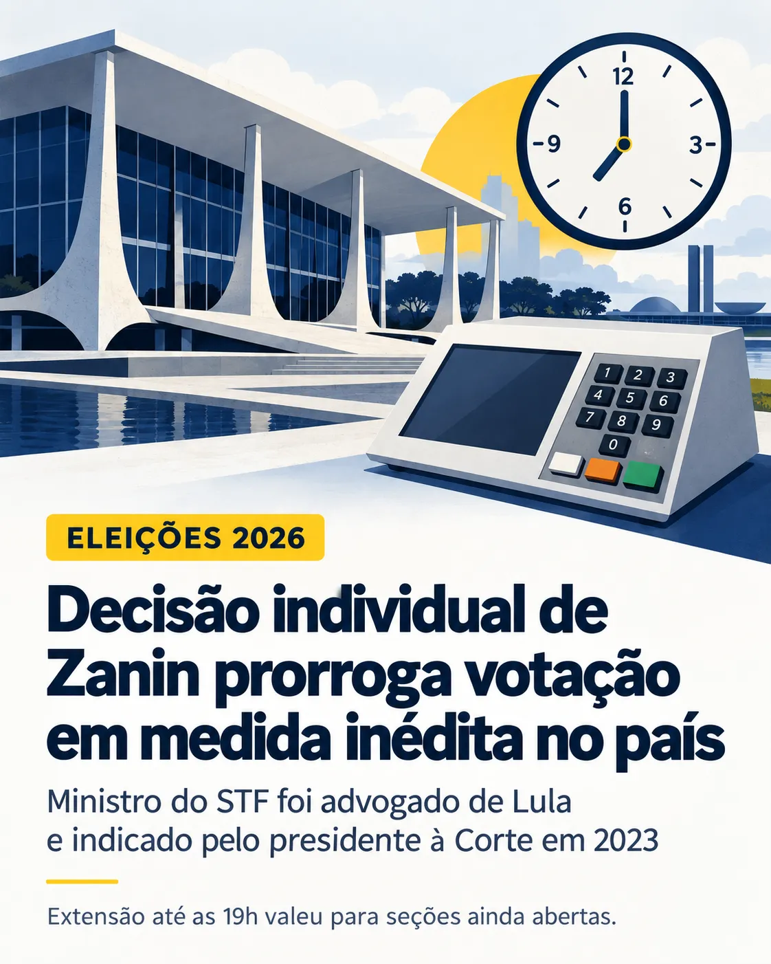 Decisão individual de Zanin prorroga votação em medida inédita no país