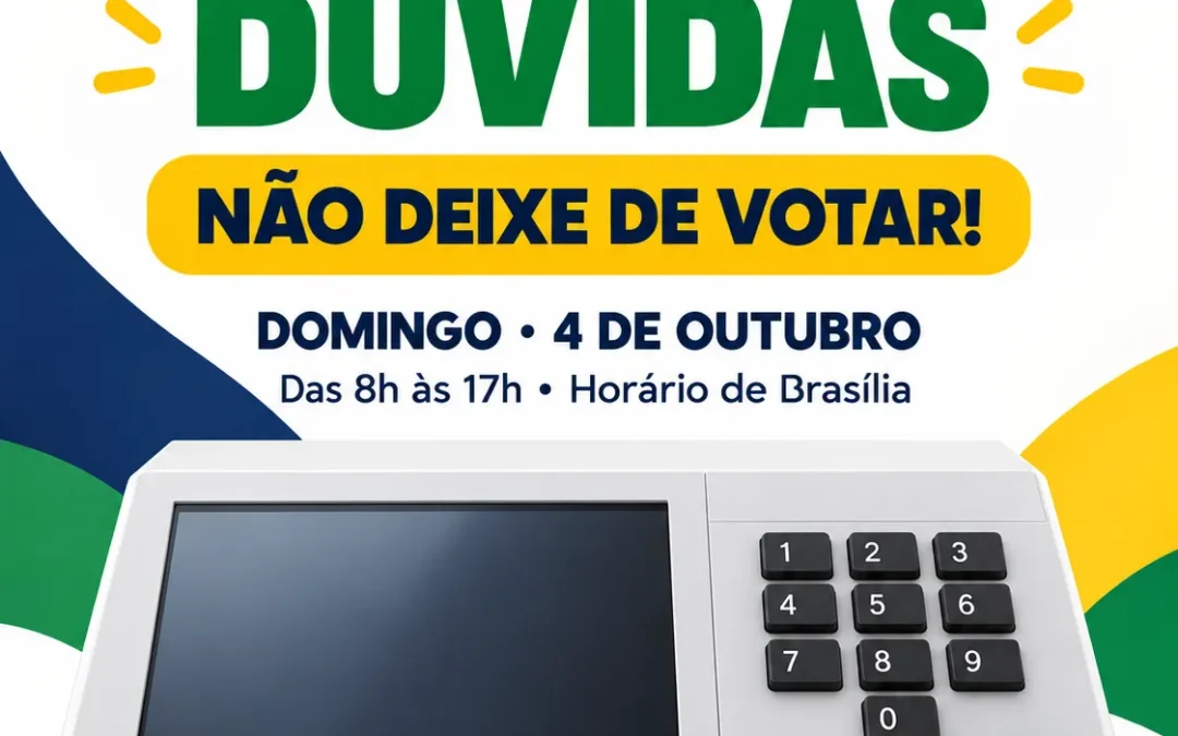 Eleições 2026: confira as regras e esclareça dúvidas antes de votar neste domingo
